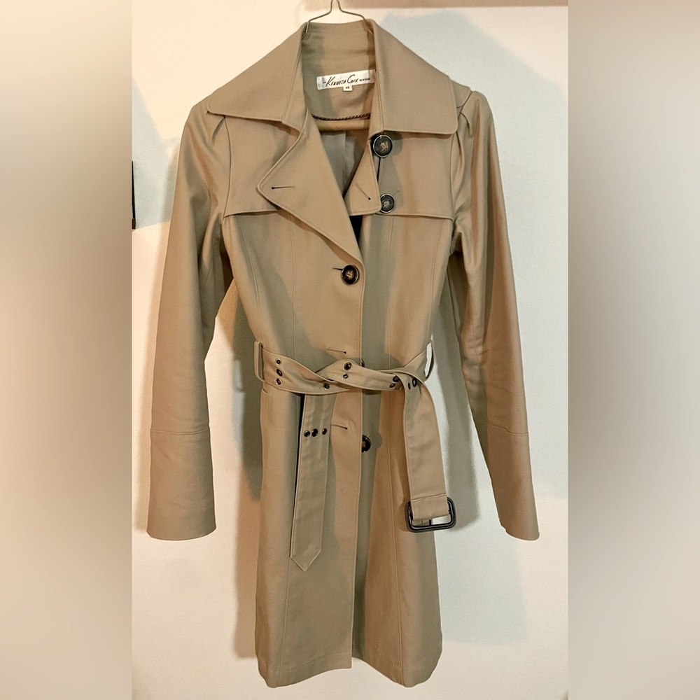 Kenneth Cole belted trench jacket
